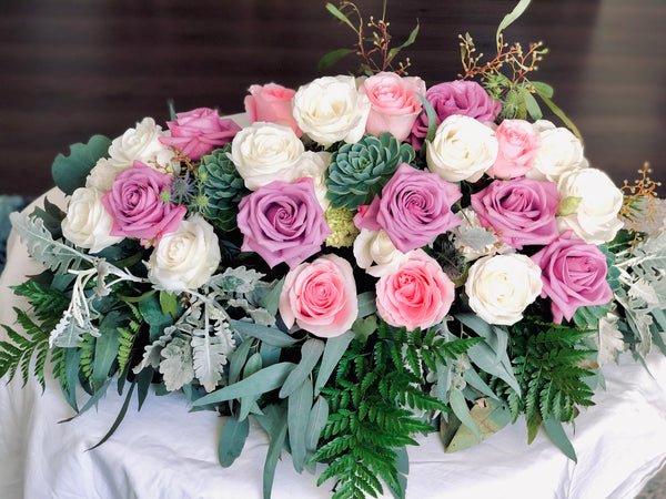 Bridal table runner centerpiece