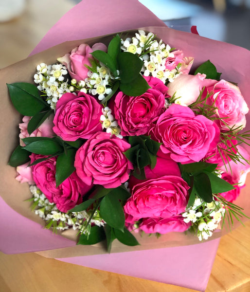 Pink rose bouquet