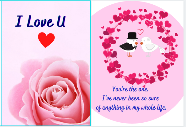 Romantic card