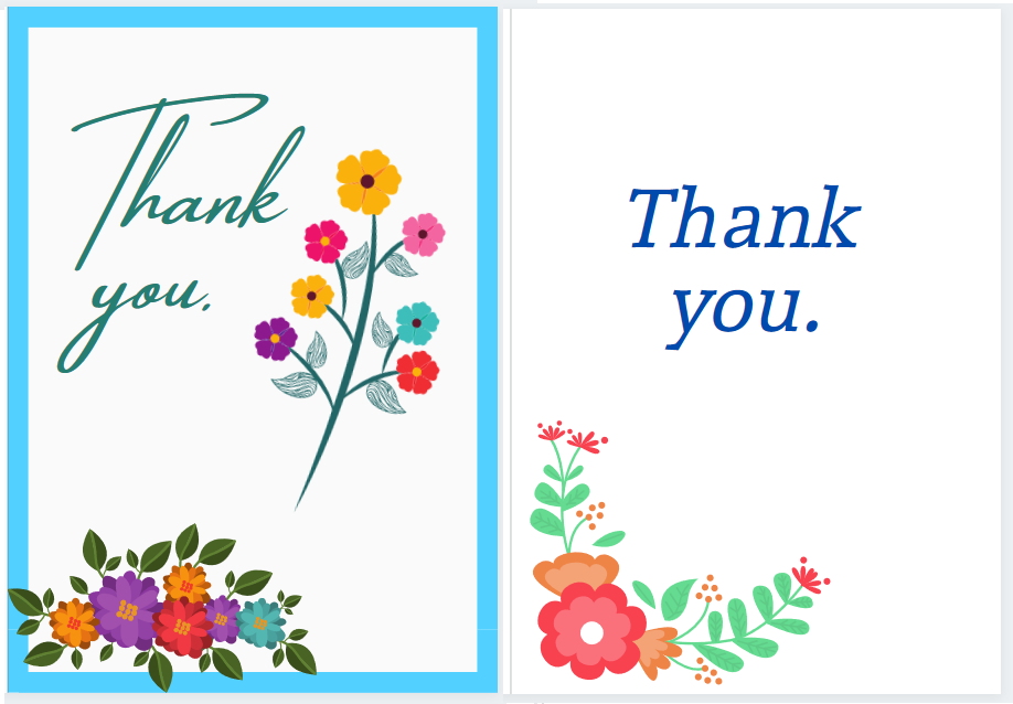 Thank you card