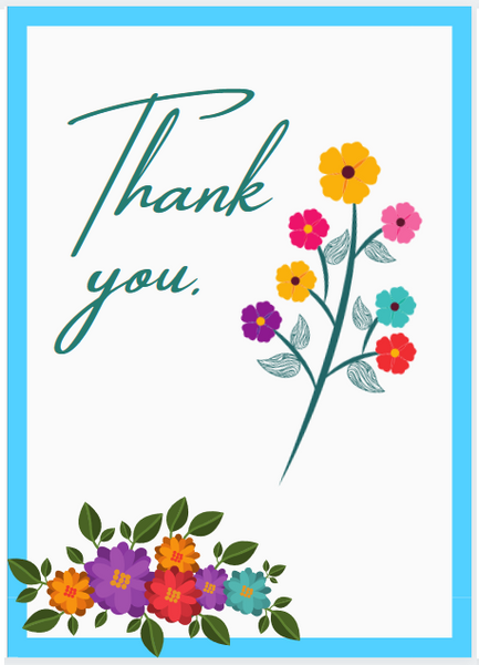 Thank you card