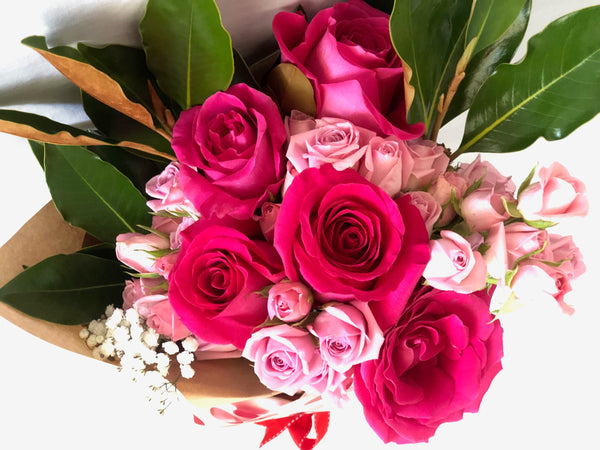 Pink rose bouquet