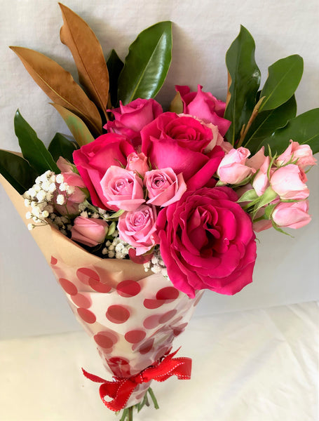 Pink rose bouquet