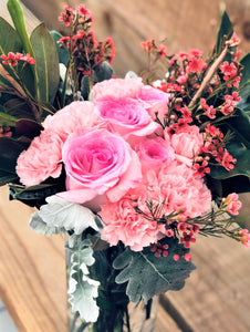 Pink blooms bouquet